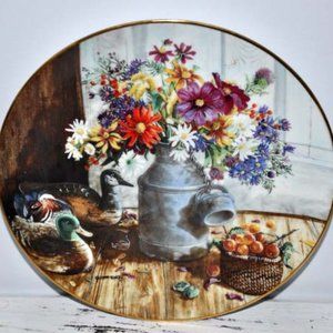 WS George Ltd Edition Homespun Beauty Glenna Kurz Flowers From Grandma's Garden"